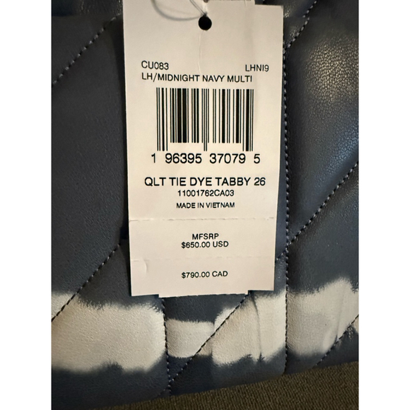 Coach Blue and White Quilted Shoulder Bag - Picture 11 of 14